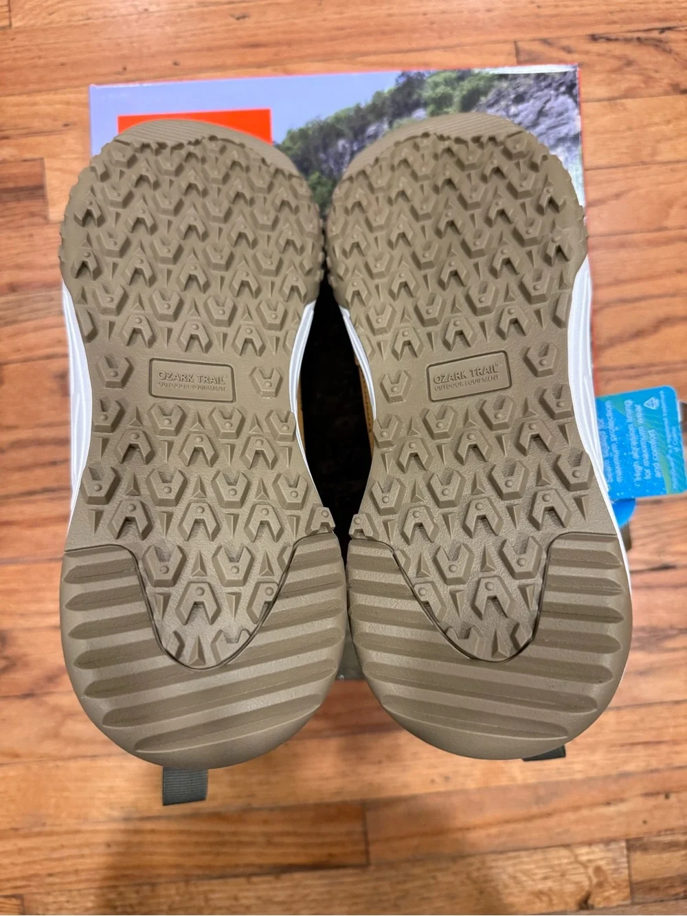 Ozark Trail Men's Tan and Olive Lace-Up Hiking Boots